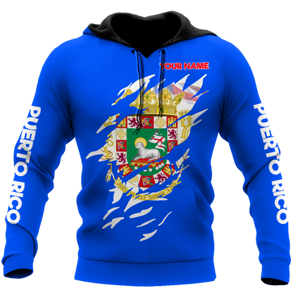Customize Name Puerto Rico Hoodie For Men And Women MH19032102