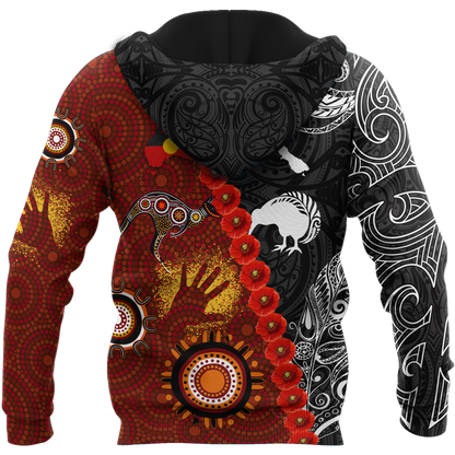 New Zealand Maori And Australia Aboriginal We Are Family 3D Printed Unisex Shirts TN