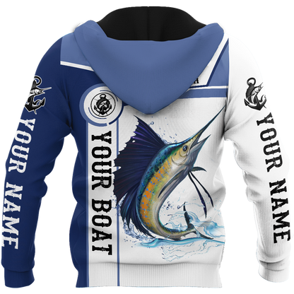 Custom name Sailfish fishing Catch and Release 3D Design print shirts