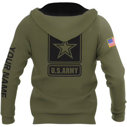 Personalized Name US Army 3D All Over Printed Shirts PD19042103