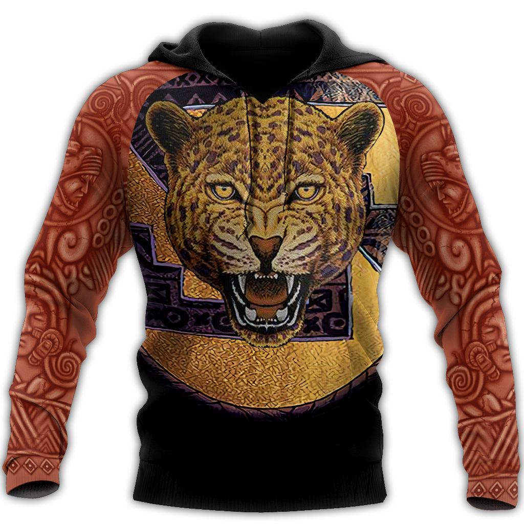 Jaguar Warrior Aztec Mexican 3D All Over Printed Unisex Shirts