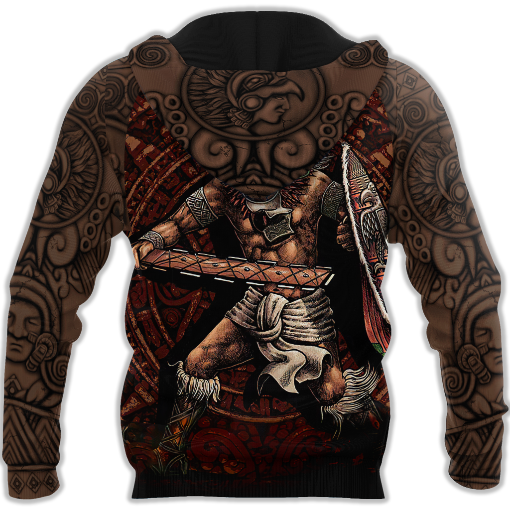 Eagle Warrior Aztec Mexican 3D All Over Printed Unisex Shirts