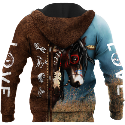 Native Horse American Paint Horse 3D All Over Printed Shirts For Men And Women TR1911201ND