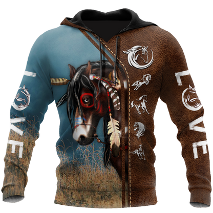 Native Horse American Paint Horse 3D All Over Printed Shirts For Men And Women TR1911201ND