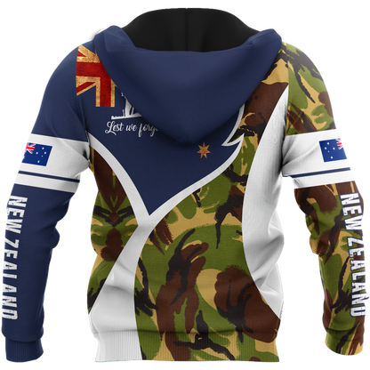 Premium Lest We Forget New Zealand Veteran 3D All Over Printed