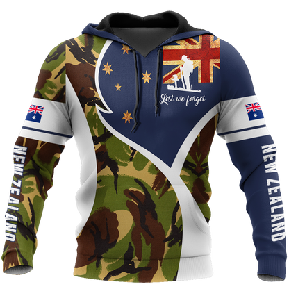 Premium Lest We Forget New Zealand Veteran 3D All Over Printed