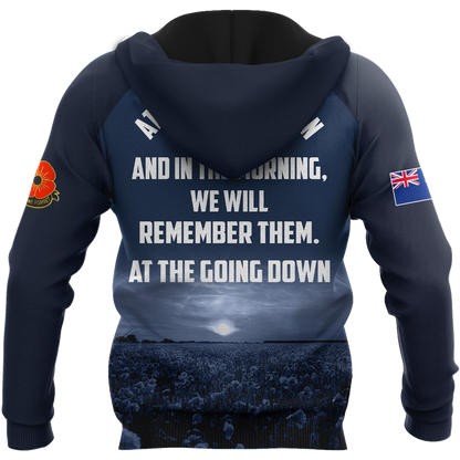 Premium Lest We Forget New Zealand Veteran 3D All Over Printed