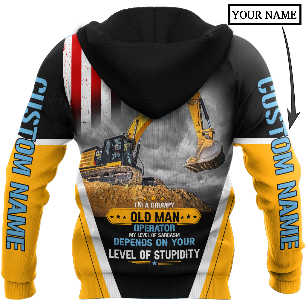 3D All Over Printed Excavator  Unisex Shirts Custom Name XT DD20022102