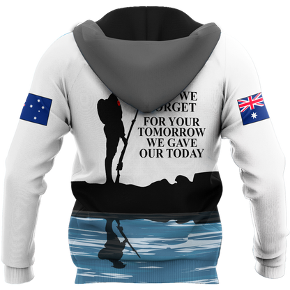 Lest we forget Honor the fallen AU Veteran 3D print shirts
