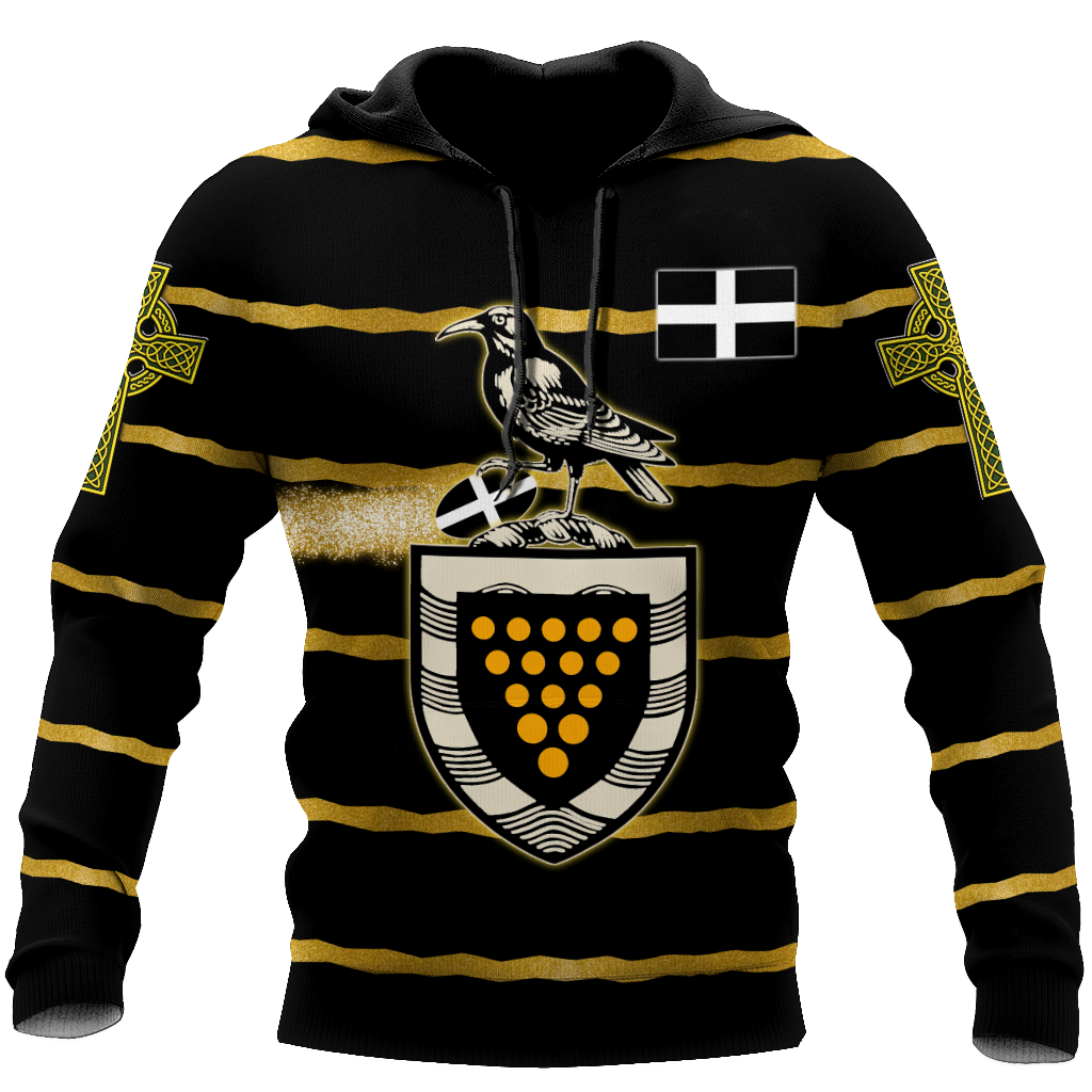 Premium 3D Printed Unisex Cornwall Rugby Shirts MEI