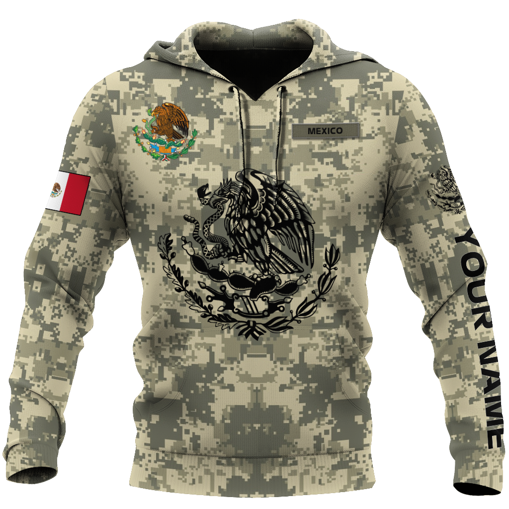 Personalized Mexican Army 3D All Over Printed Shirts