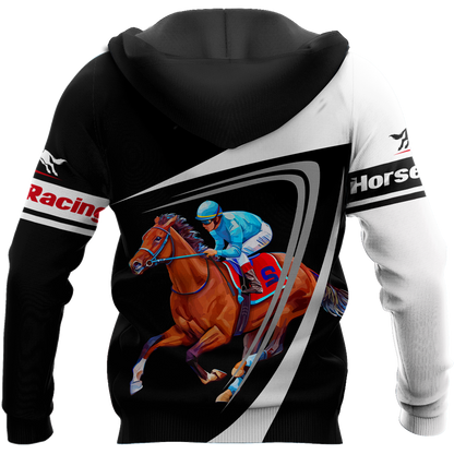 Horse Racing 3D All Over Printed Unisex Shirts