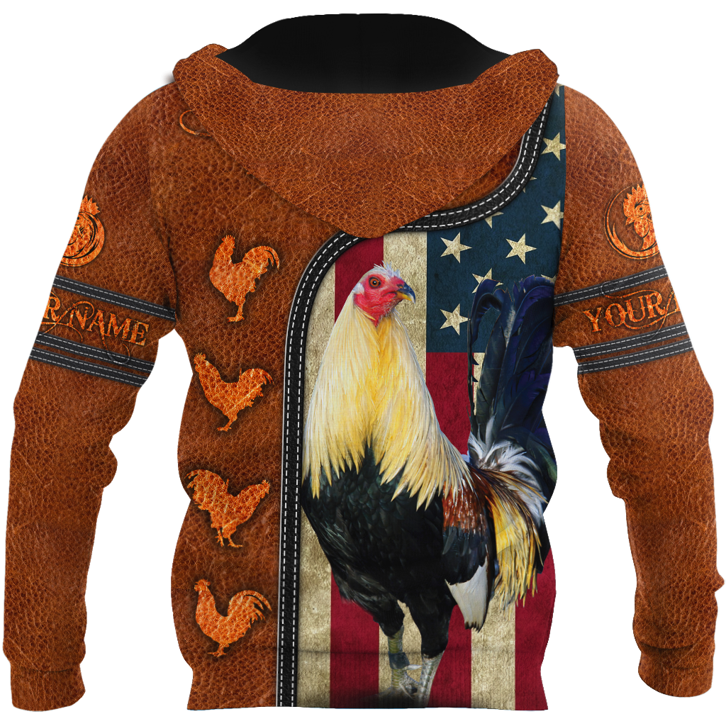 Personalized Rooster 3D Printed Unisex Shirts TN PD20042101