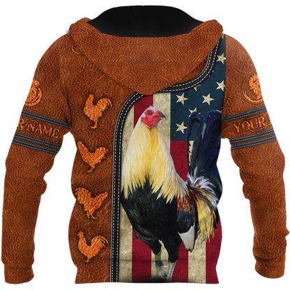 Personalized Rooster 3D Printed Unisex Shirts TN PD20042101