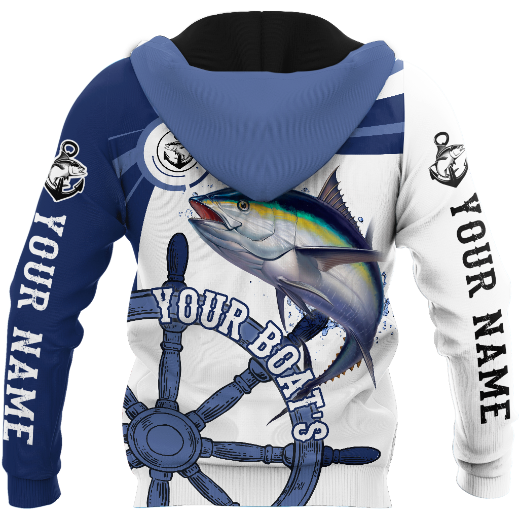 Custom name Tuna fishing boat team Catch and Release 3D Design print shirts