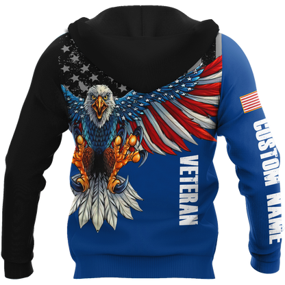 Custom name US Navy Veteran Eagle 3d printed shirts Proud Military MH200521032