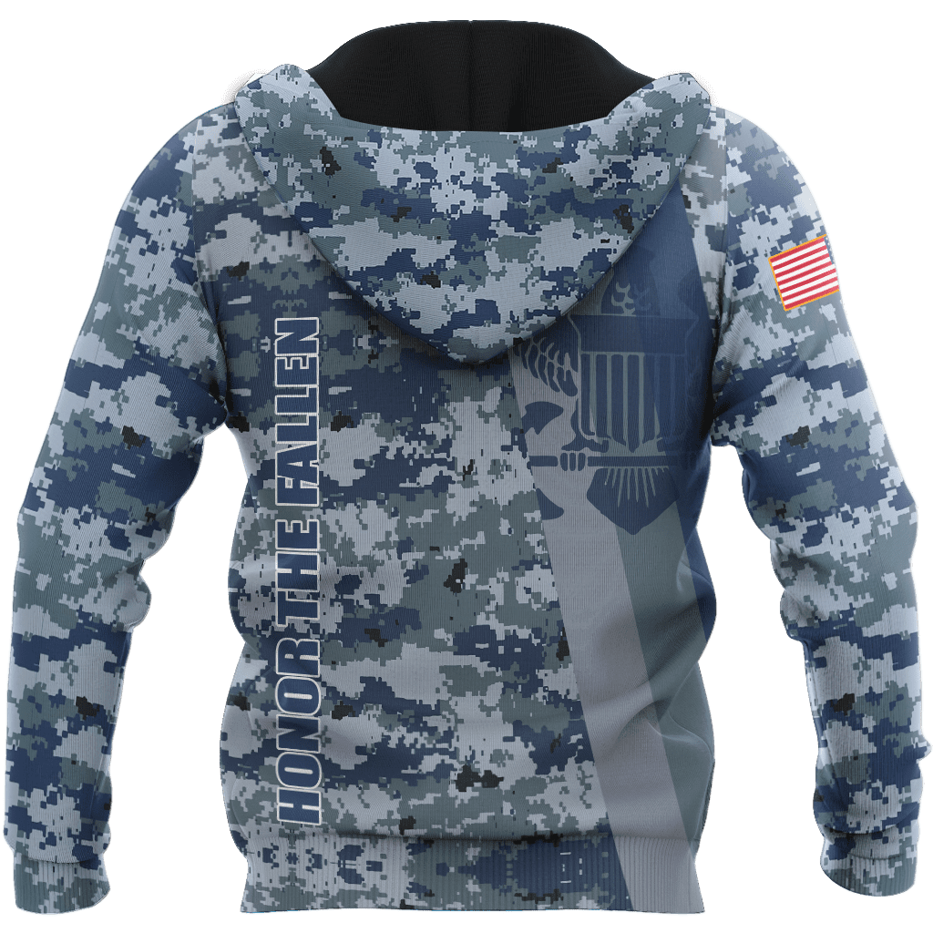 Custom name US Navy Veteran Camo 3d printed shirts Proud Military HHT20052105