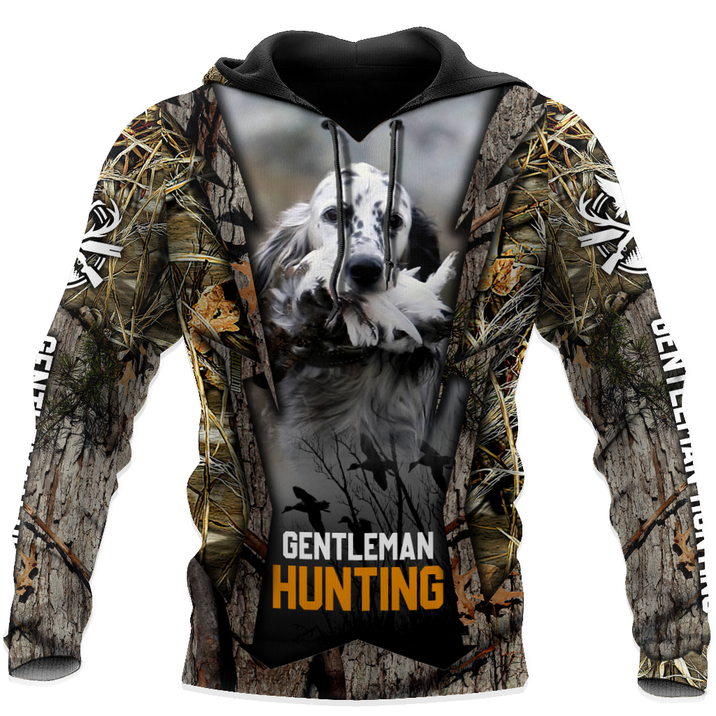 Hunting Dog 3D Over Printed Unisex Deluxe Hoodie ML