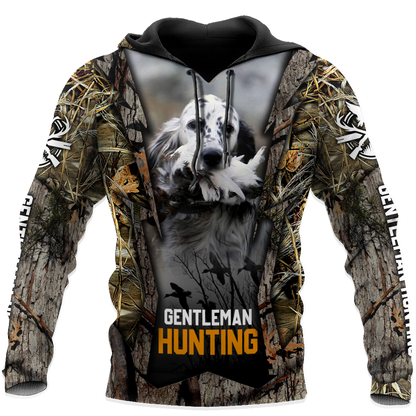 Hunting Dog 3D Over Printed Unisex Deluxe Hoodie ML