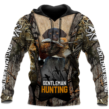 Hunting Dog 3D Over Printed Unisex Deluxe Hoodie ML
