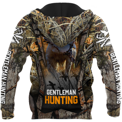 Hunting Dog 3D Over Printed Unisex Deluxe Hoodie ML