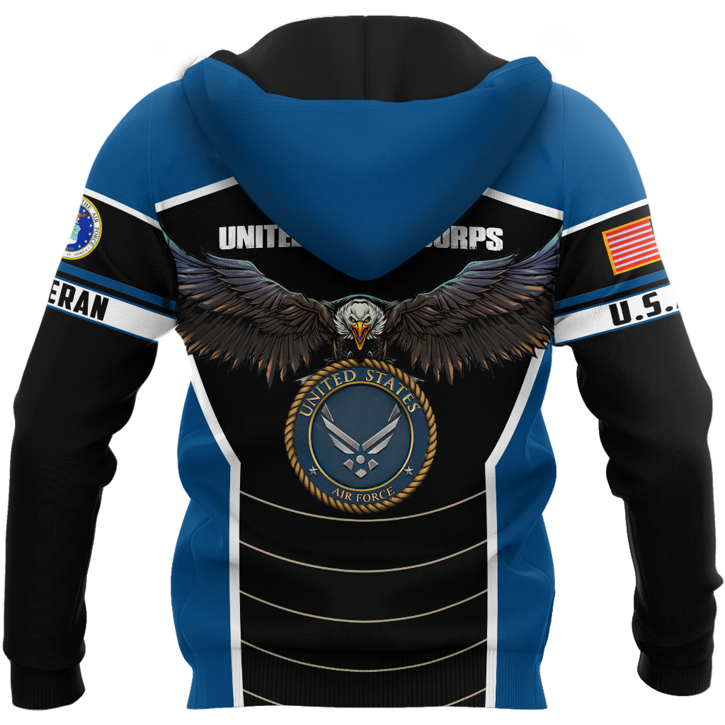 U.S Airforce veteran Eagle Pride design 3d print shirts VP21012101