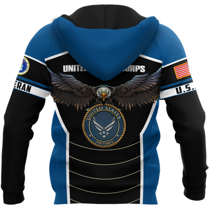 U.S Airforce veteran Eagle Pride design 3d print shirts VP21012101