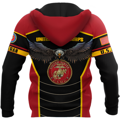 U.S Marine Corps veteran Eagle Pride design 3d print shirts Proud Military