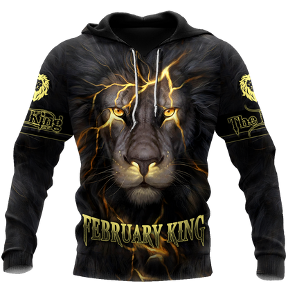 February Lion 3D All Over Printed Unisex Shirts