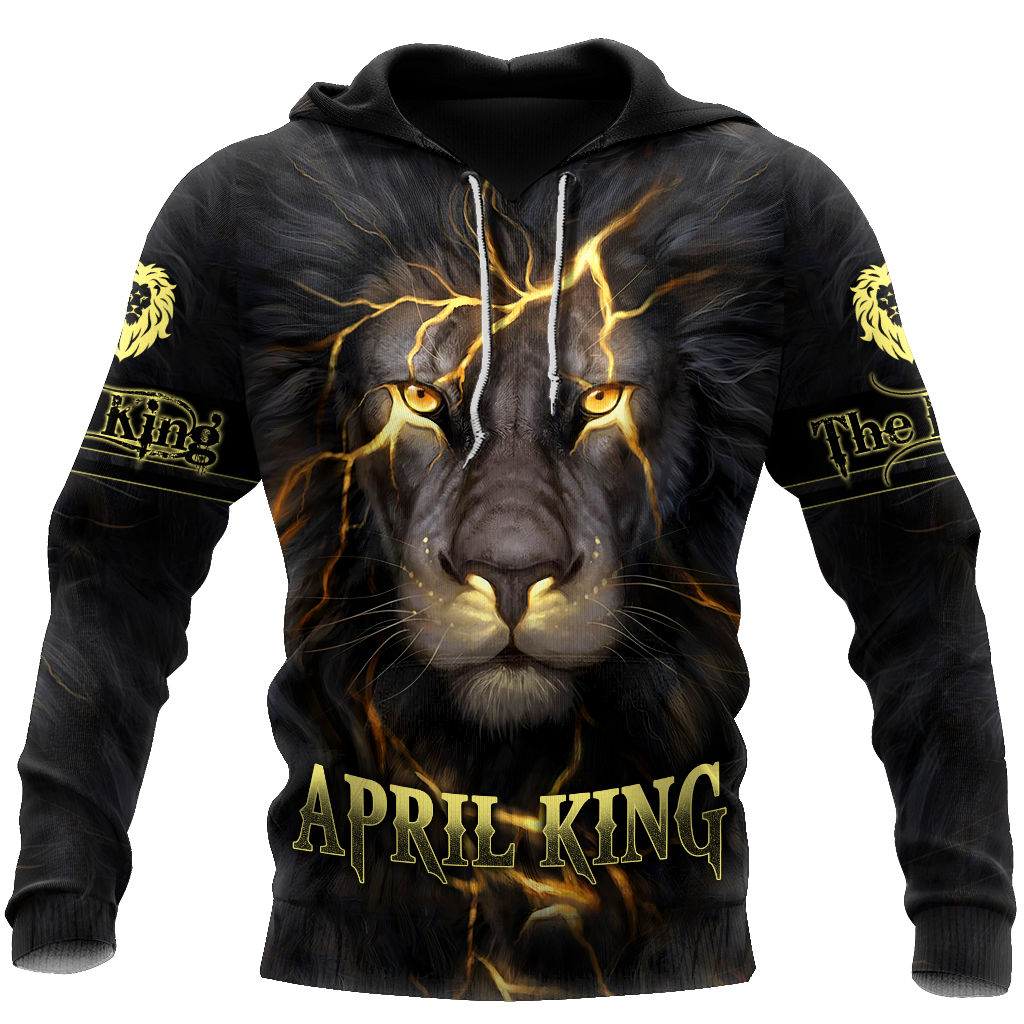 April Lion 3D All Over Printed Unisex Unisex Hoodie
