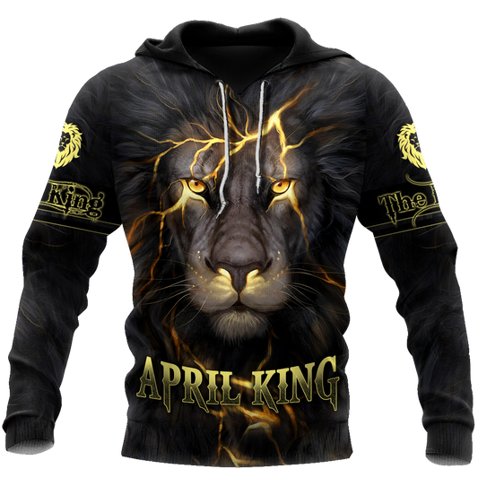 April Lion 3D All Over Printed Unisex Unisex Hoodie