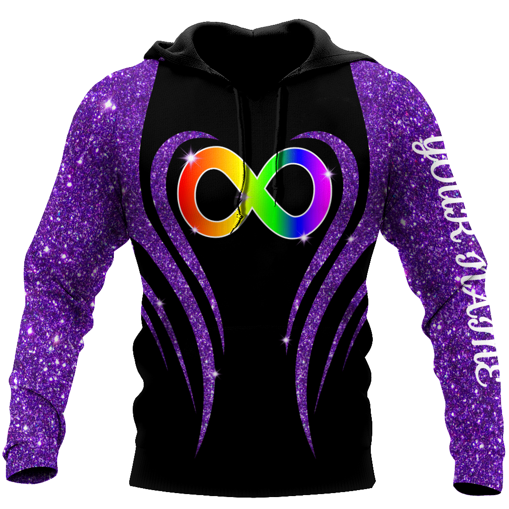 3D All Over Printed Autism Unisex Shirts Custom Name  XT