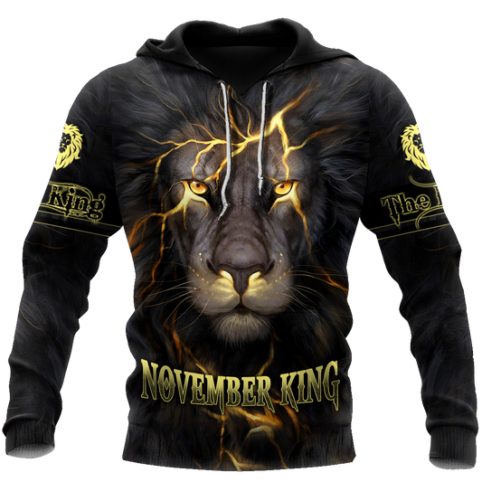 November Lion 3D All Over Printed Unisex Shirts Pi21012111
