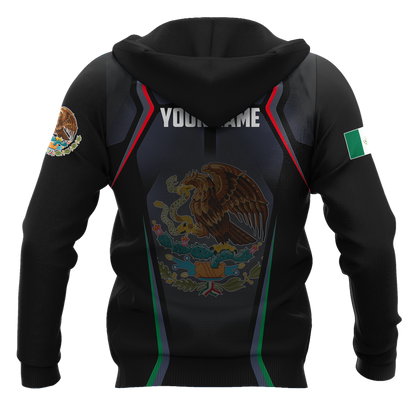 Persionalized Mexico 3D All Over Printed Hoodie
