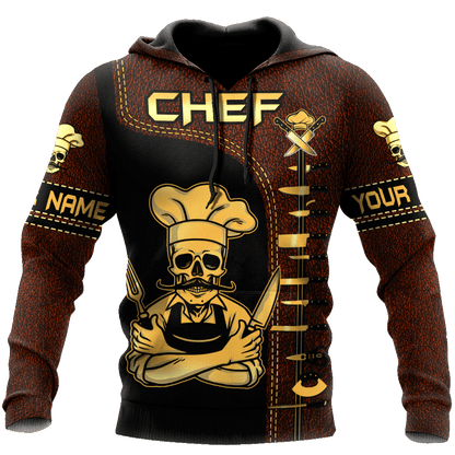 Custom Name Master Chef 3D All Over Printed Unisex Shirts