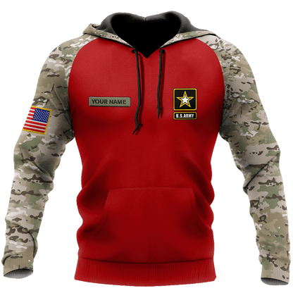 Customized name US Army 3D All Over Printed Unisex Shirts