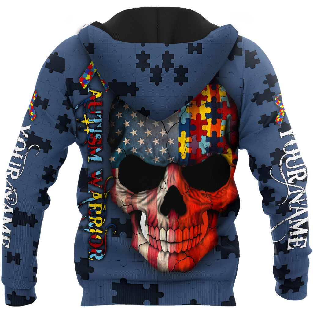 3D All Over Printed Autism Awareness Unisex Shirts Custom Name XT