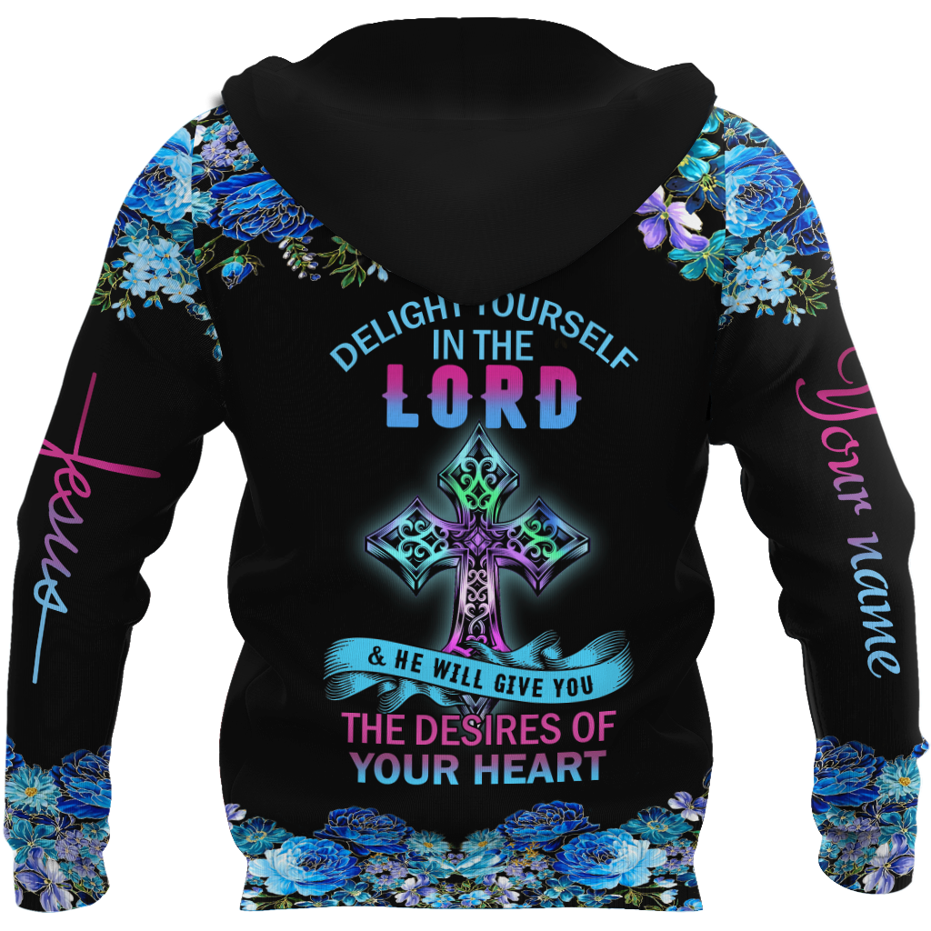 Delight Yourself In The Lord - Jesus Persionalized 3D All Over Printed Shirts