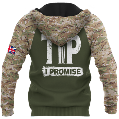 Custom name British Camo 3D Design print shirts