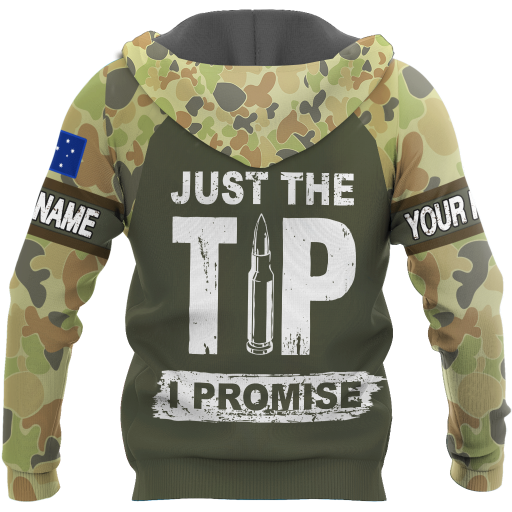 Personalized Australian Army Just The Tip I Promise 3D Printed Unisex Shirts TN