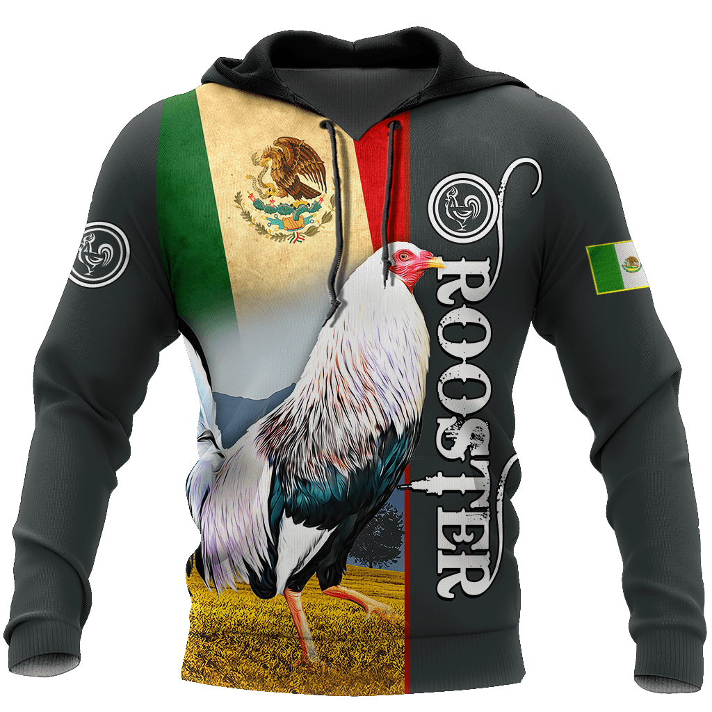 Rooster Mexico 3D All Over Printed Hoodie DD22052101VH