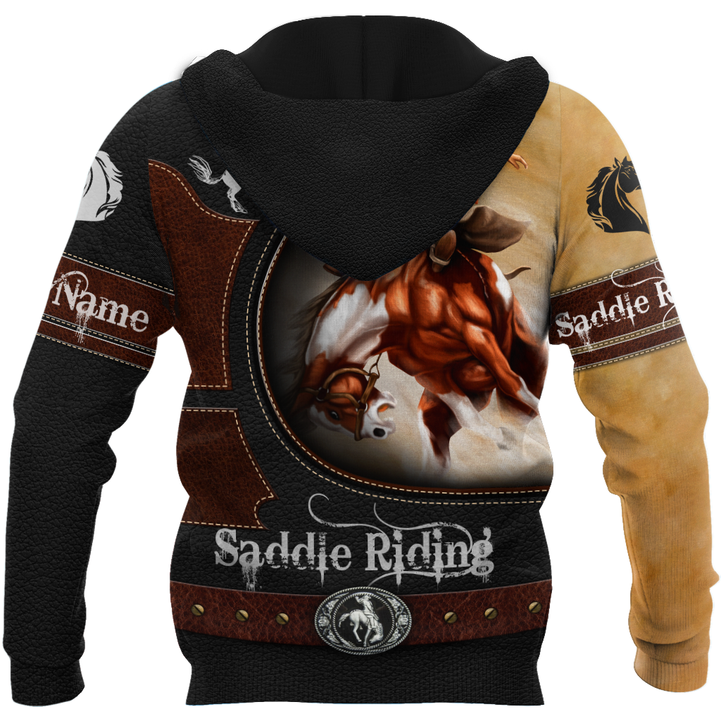 Personalized Name Rodeo 3D All Over Printed Unisex Shirts Bronc Saddle
