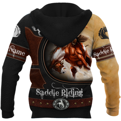 Personalized Name Rodeo 3D All Over Printed Unisex Shirts Bronc Saddle