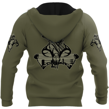 Customized Name Bowl Hunting 3D All Over Printed Unisex Shirt