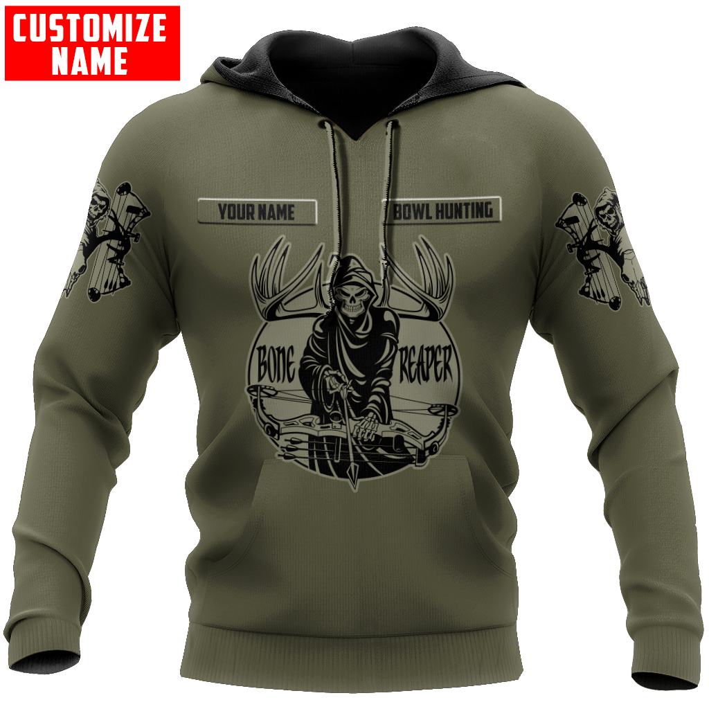 Customized Name Bowl Hunting 3D All Over Printed Unisex Shirt