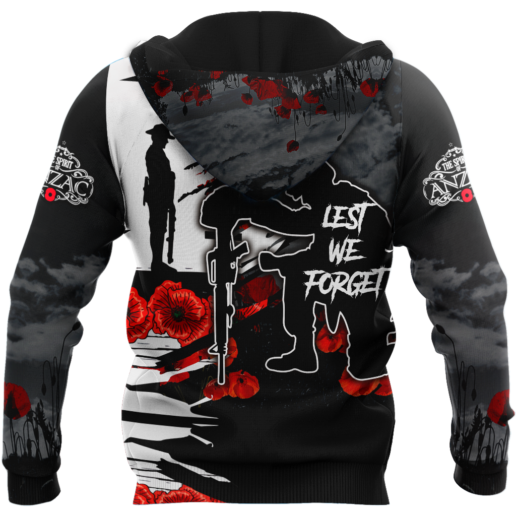 Premium Unisex Hoodie Anzac Day Lest We Forget  ML
