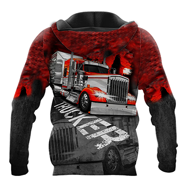 Premium Customized Name 3D All Over Printed Unisex Shirt For Trucker