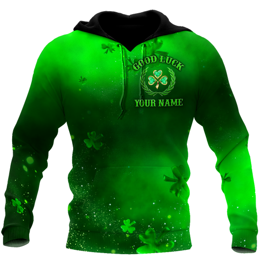 Premium Unisex Hoodie Personalize Irish St.Patrick Good Luck ML