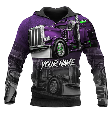 Premium Customized Name 3D All Over Printed Unisex Shirt For Trucker