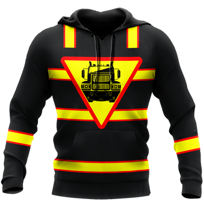 Premium Customized Name 3D All Over Printed Unisex Shirt For Trucker